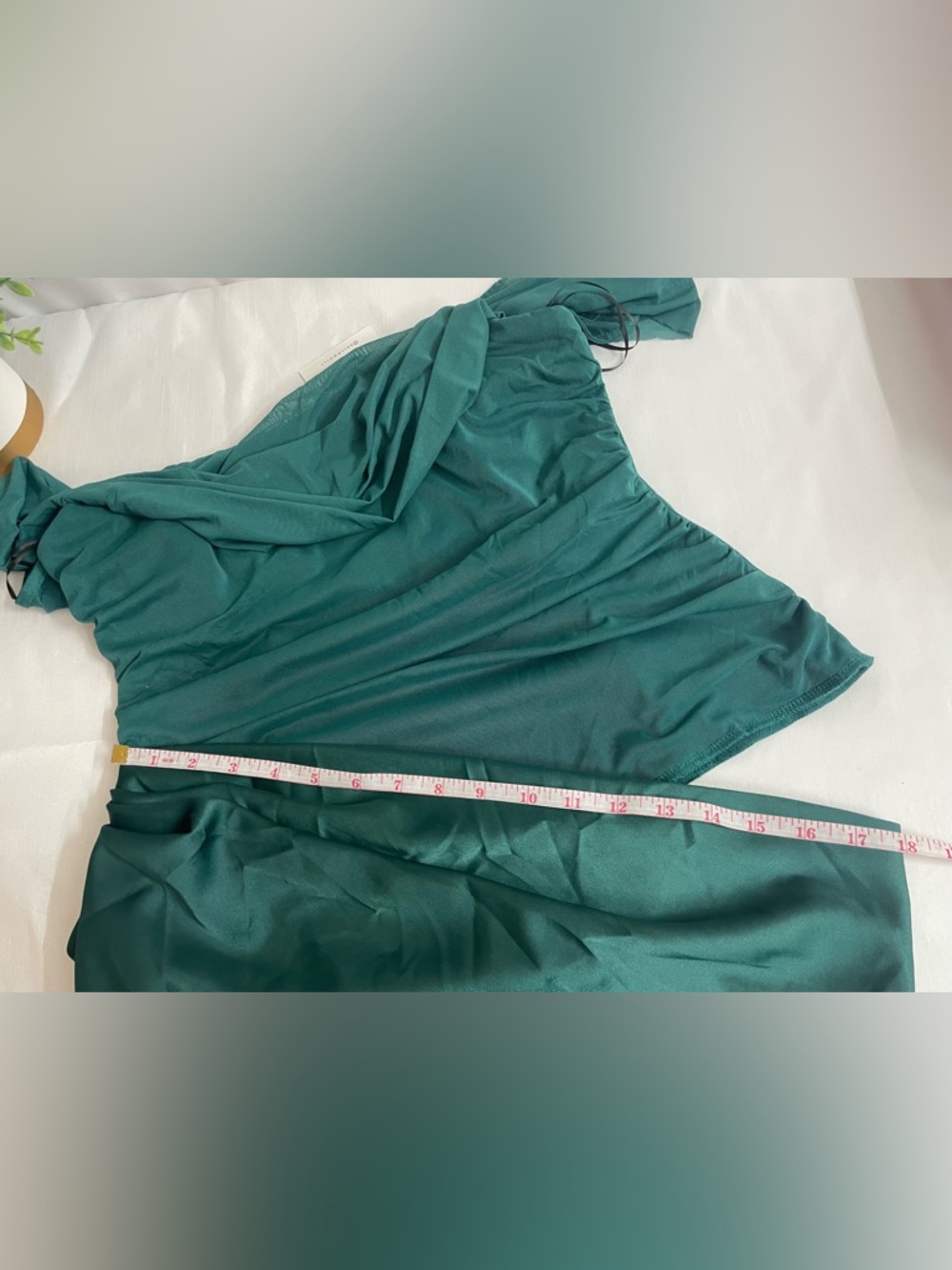Hello Molly Women’s Satin Maxi Dress Teal Size XL US 10 - Picture 15 of 16